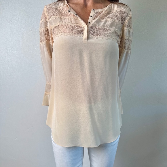 Rebecca Taylor Lace Top size 2 - Picture 1 of 4